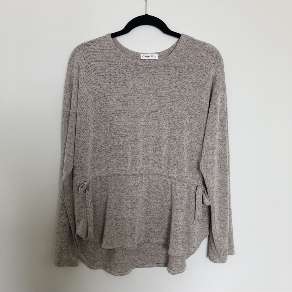 🚨LAST DAY!🚨Long sleeve high-low sweater-shirt